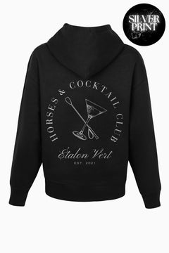 Pharos 2.0 Oversize Fit Hoodie - Horses & Cocktail Special Edition- Silver/Black