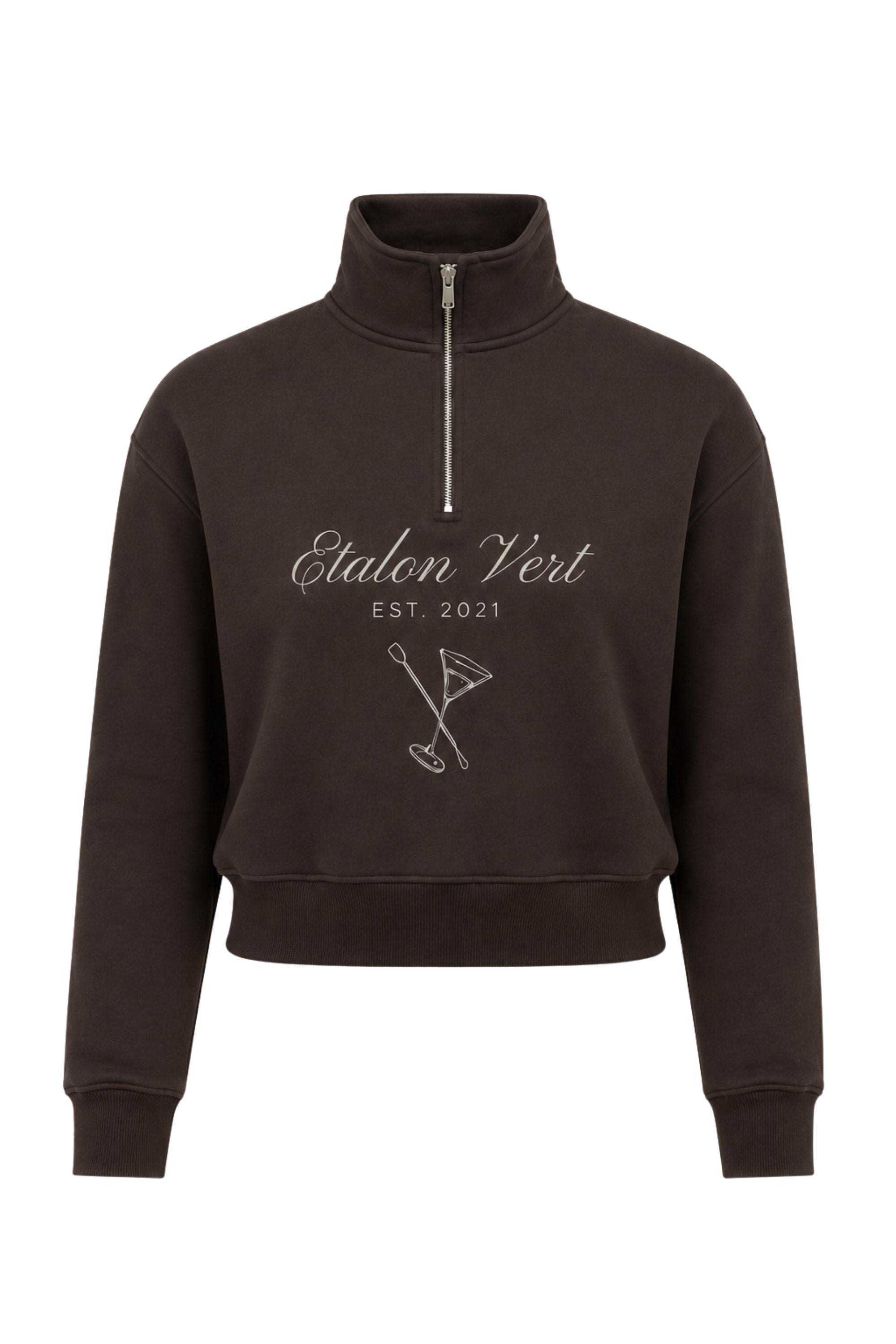 Zip Sweater - Brown