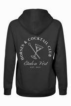 Quaterback Hoodie - Horses & Cocktail Edition - Dark Grey