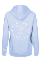 Quaterback Hoodie - Horses & Cocktail Edition - Sky Blue