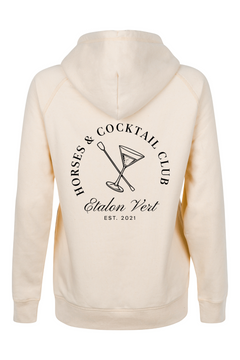 Quaterback Hoodie - Horses & Cocktail Edition - Sand