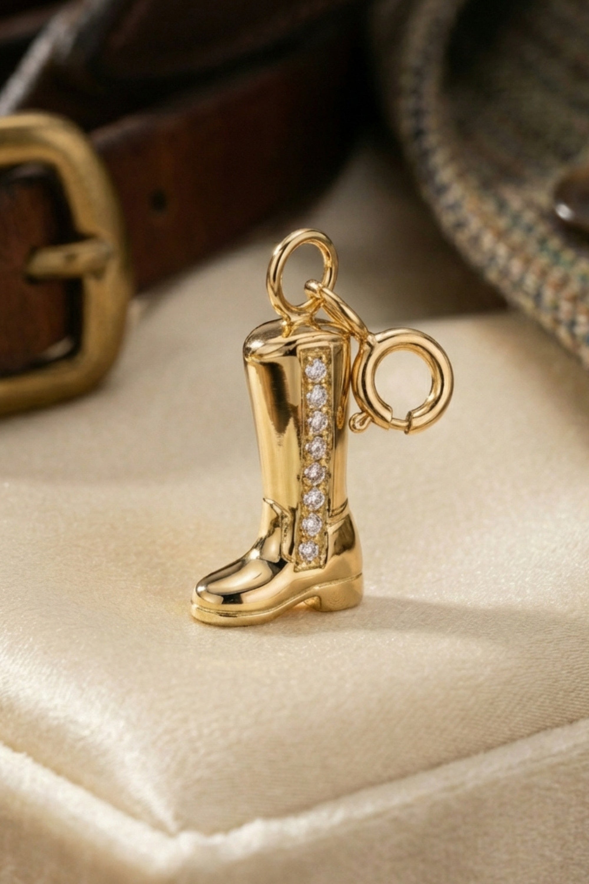 Armband - Charm - Stiefel - Gold