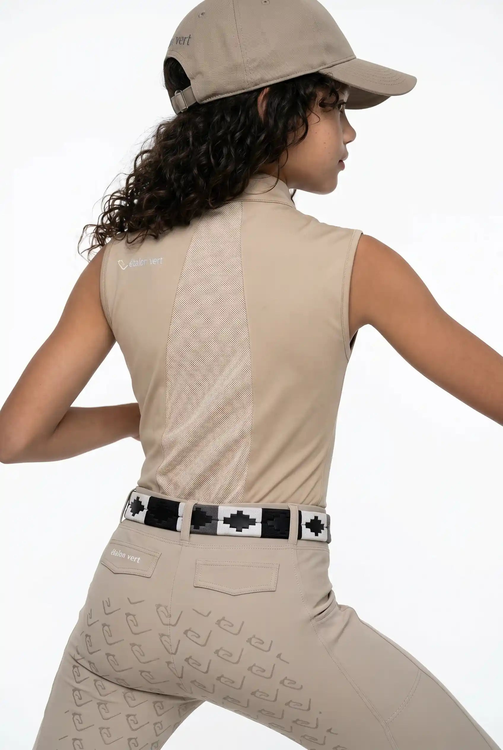 Star Gold Sleeveless Mesh - Beige - Young Riders
