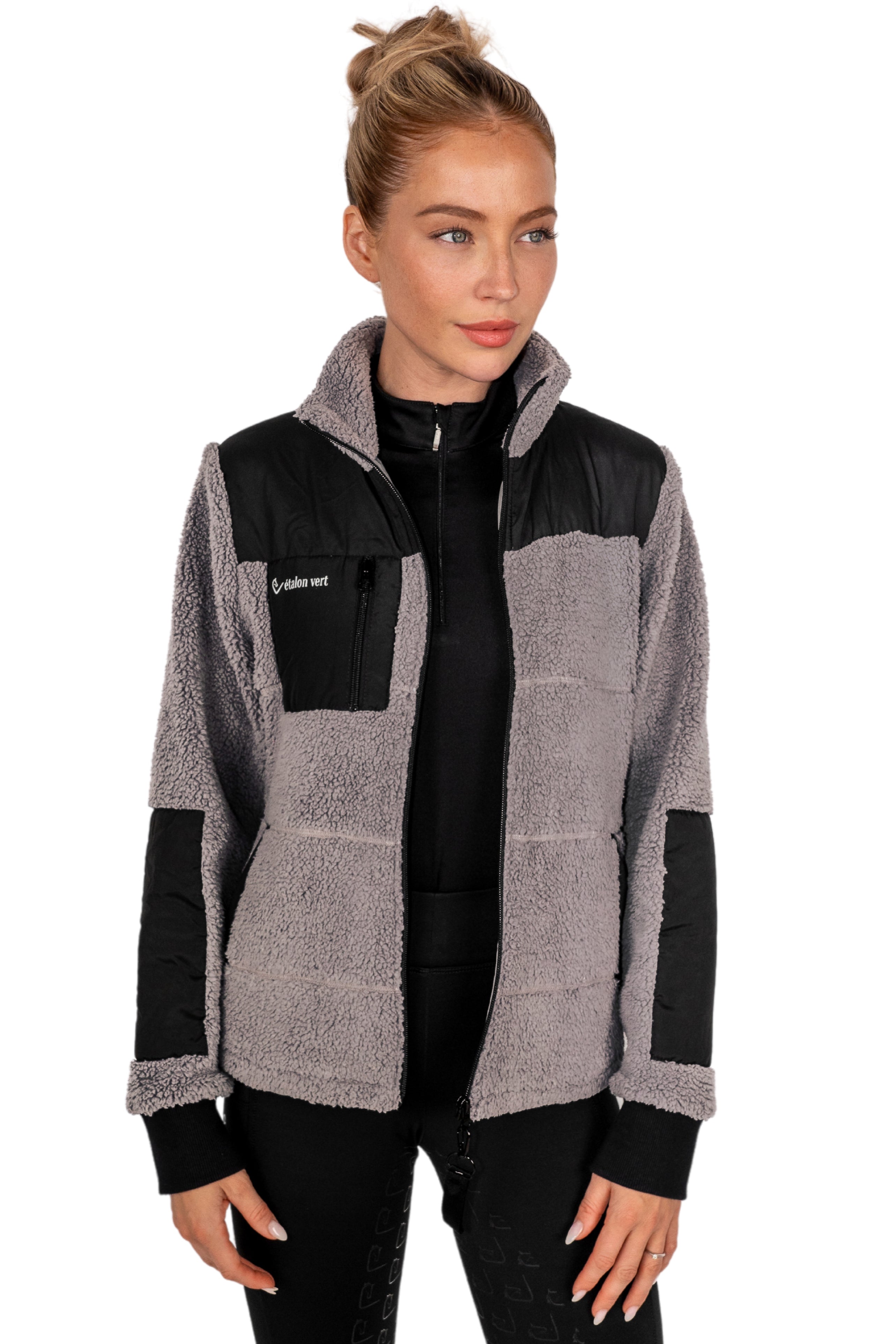Teddy jacket Valegro - Grey