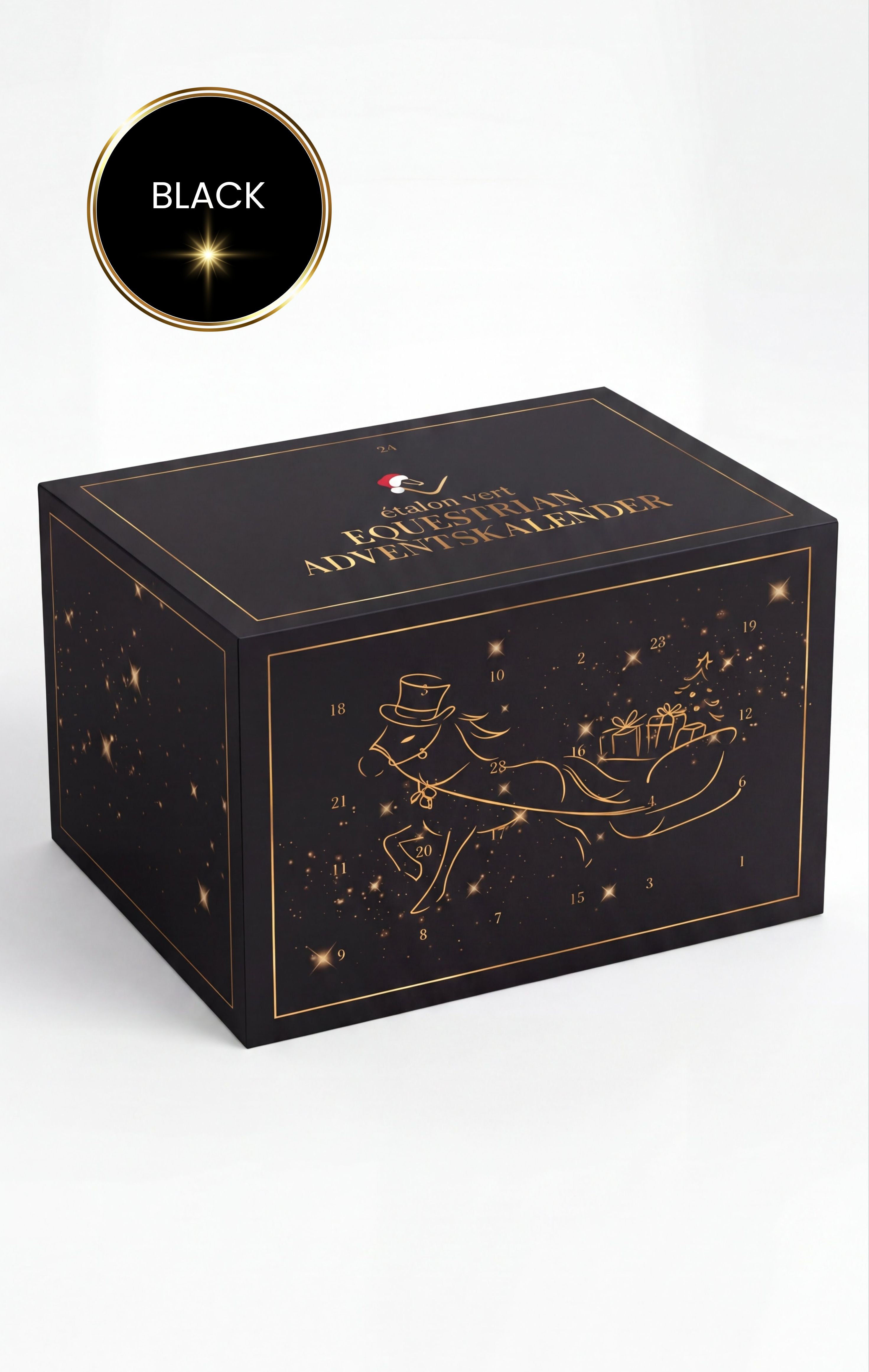 Equestrian Adventskalender für Pferd & Reiter 2026 - Black