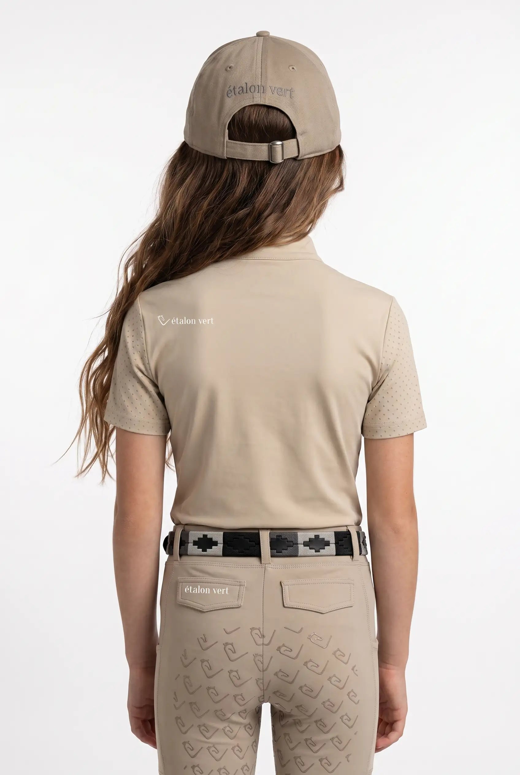 Funktionsshirt Star Gold Young Riders Kurzarm perforiert - Beige