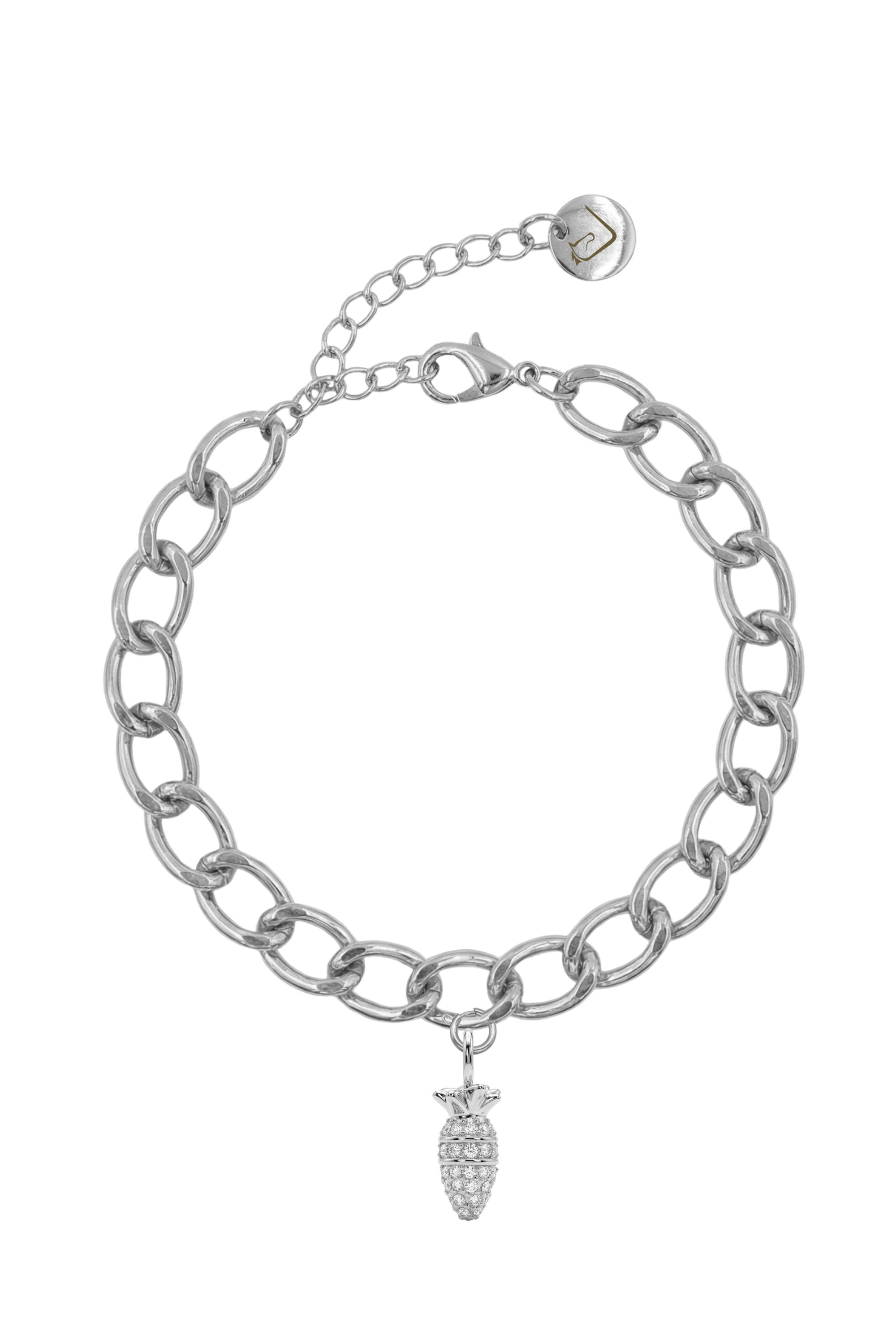 Charm Armband - Karotte - Silber - Set