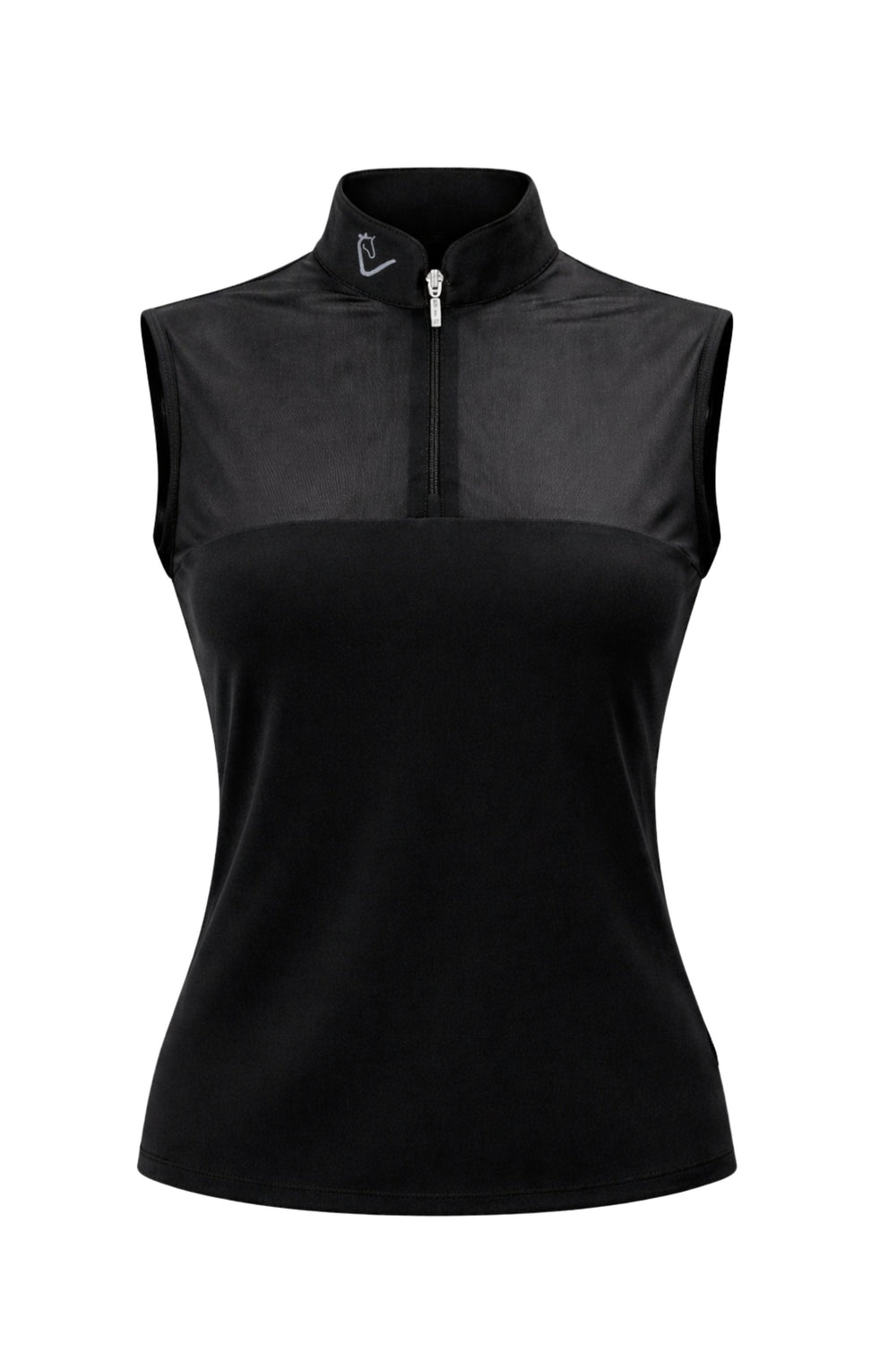 Star Gold Sleeveless Mesh - Black - Young Riders