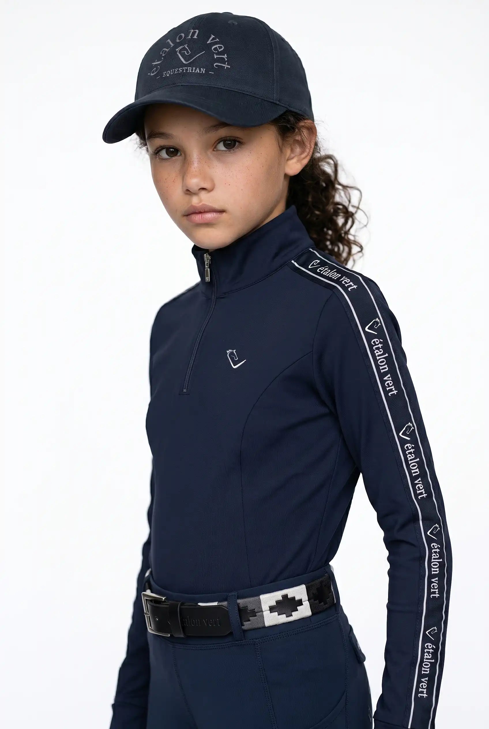 Funktionsshirt Casall Langarm - Navy / White - Young Riders