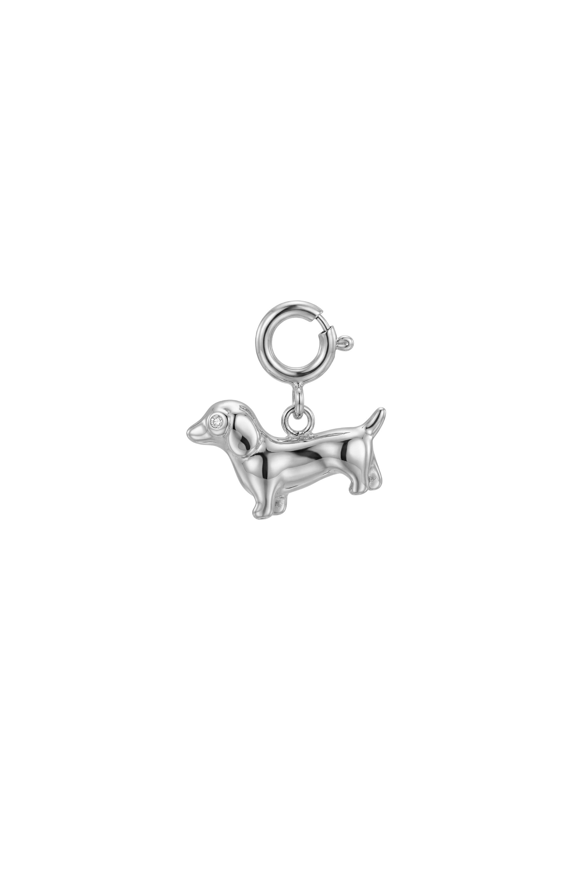Armband - Charm - Dackel - Silber