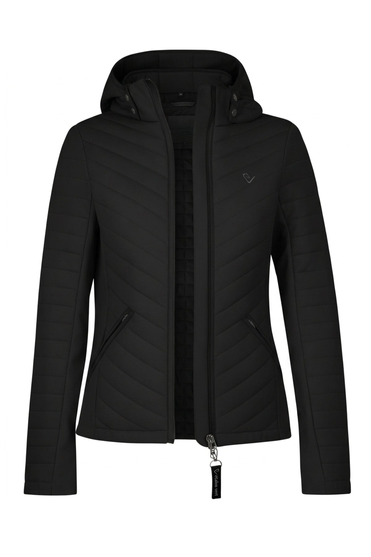 Cassini 3.0 Steppjacke Black – geöffnete Ansicht