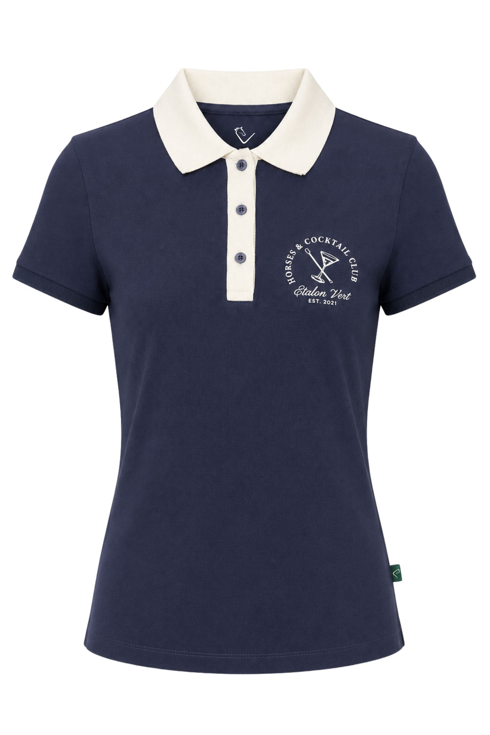 Polo Shirt Horses & Cocktail Club Short Sleeve - Navy