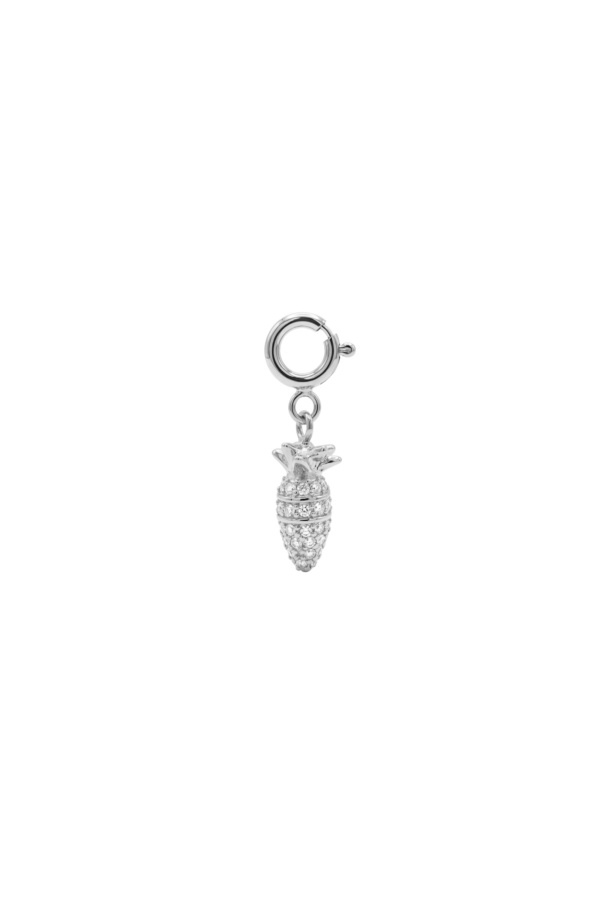 Pulsera - Charm - Zanahoria - Plata