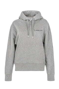 Pharos 2.0 Oversize Fit Hoodie - Horses & Cocktail - Grey Melange