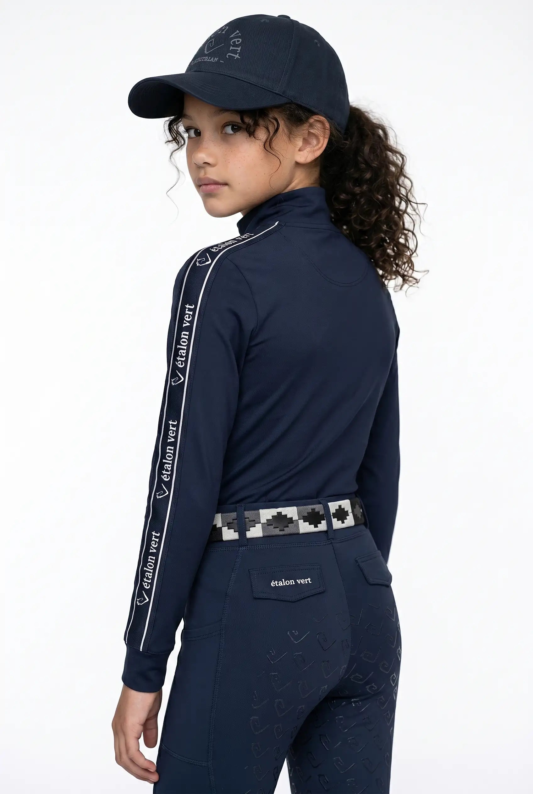 Funktionsshirt Casall Langarm - Navy / White - Young Riders