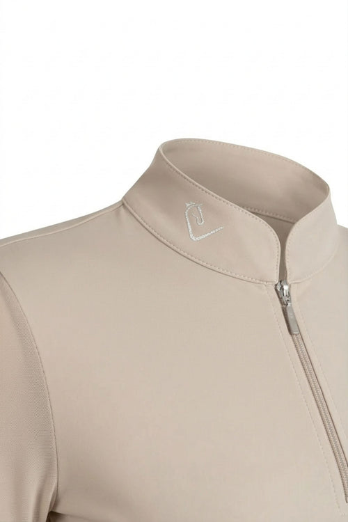 Contendro 2.0 Funktionsshirt Langarm - Mesh - Beige - Young Riders