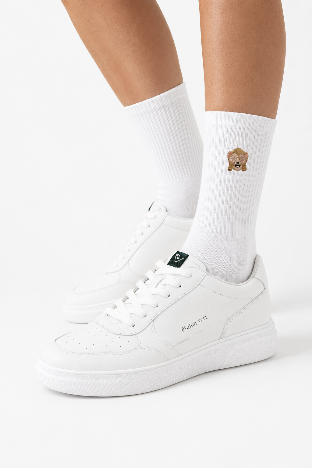 Chaussettes de sport - icône singe face à face