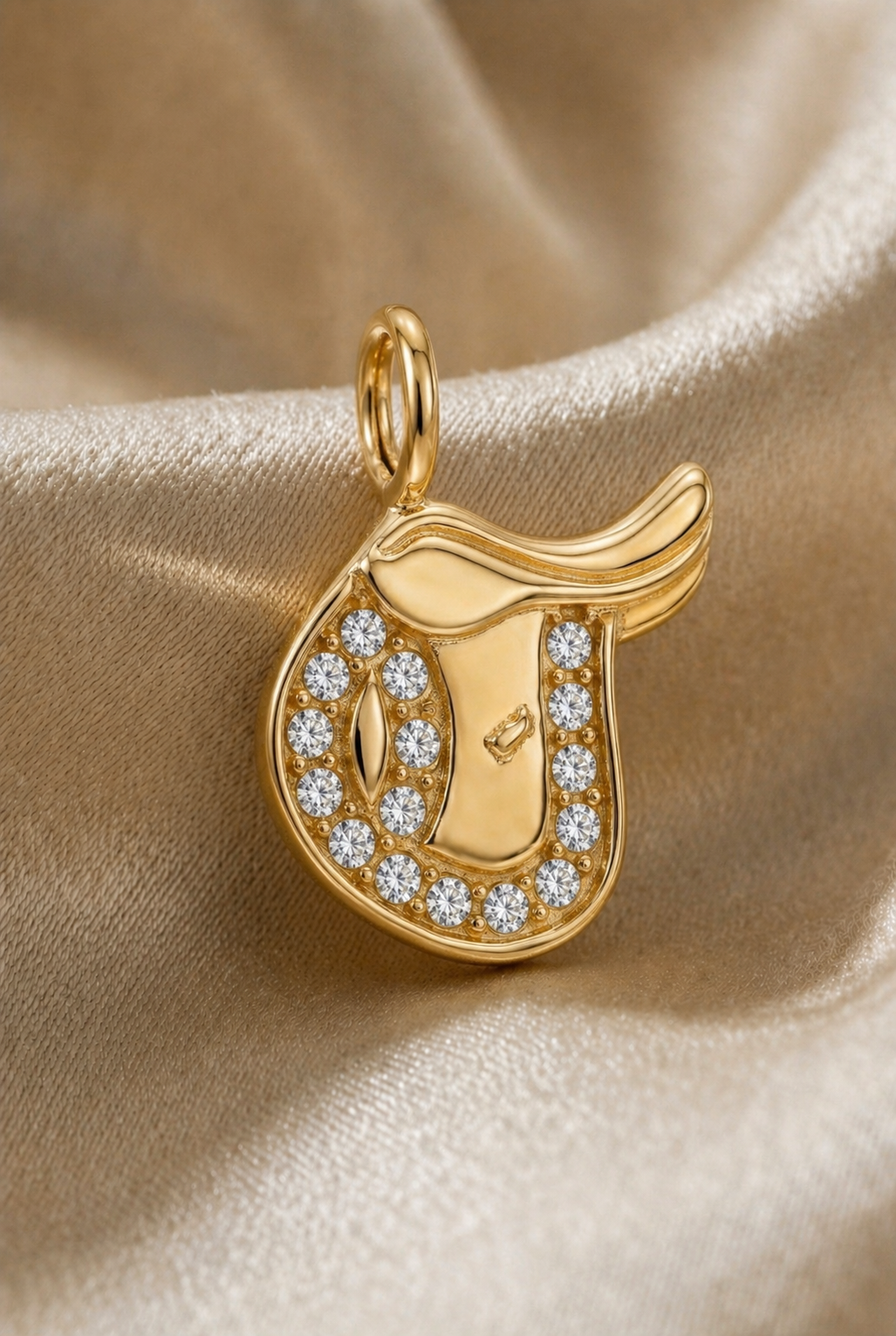 Halskette - Charm - Sattel - Gold