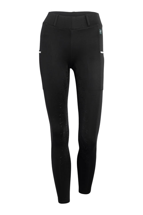 Chacco 2.0 - Compression Fullgrip Leggings - Glitter Edition - Black