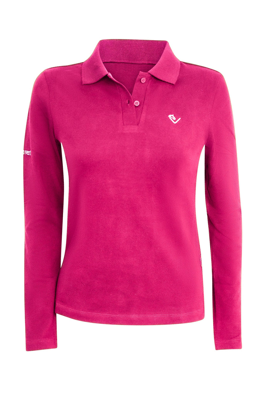 Sandro Hit 2.0 Long-Sleeve Polo Shirt - Very Berry