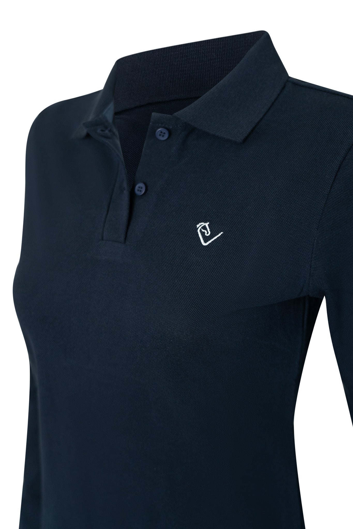 Poloshirt Sandro Hit 2.0 Langarm - Navy