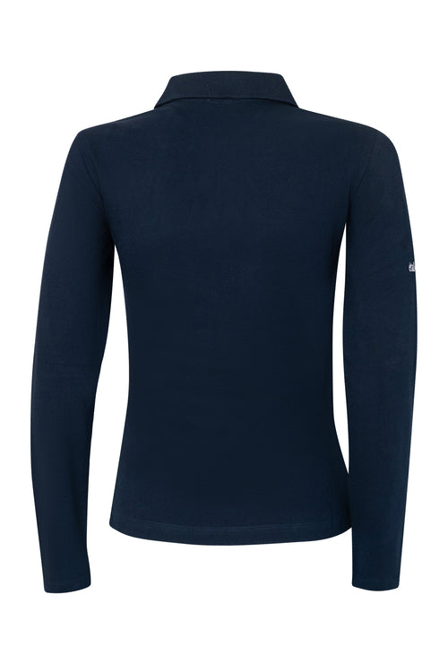 Herren Poloshirt Sandro Hit - Longsleeve - Navy
