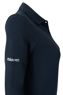 Poloshirt Sandro Hit 2.0 Langarm - Navy