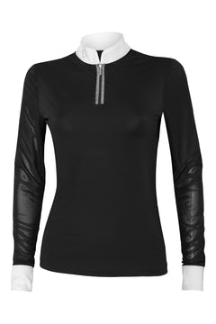 Balou Turniershirt Langarm Young Riders - Glitter Edition - Black