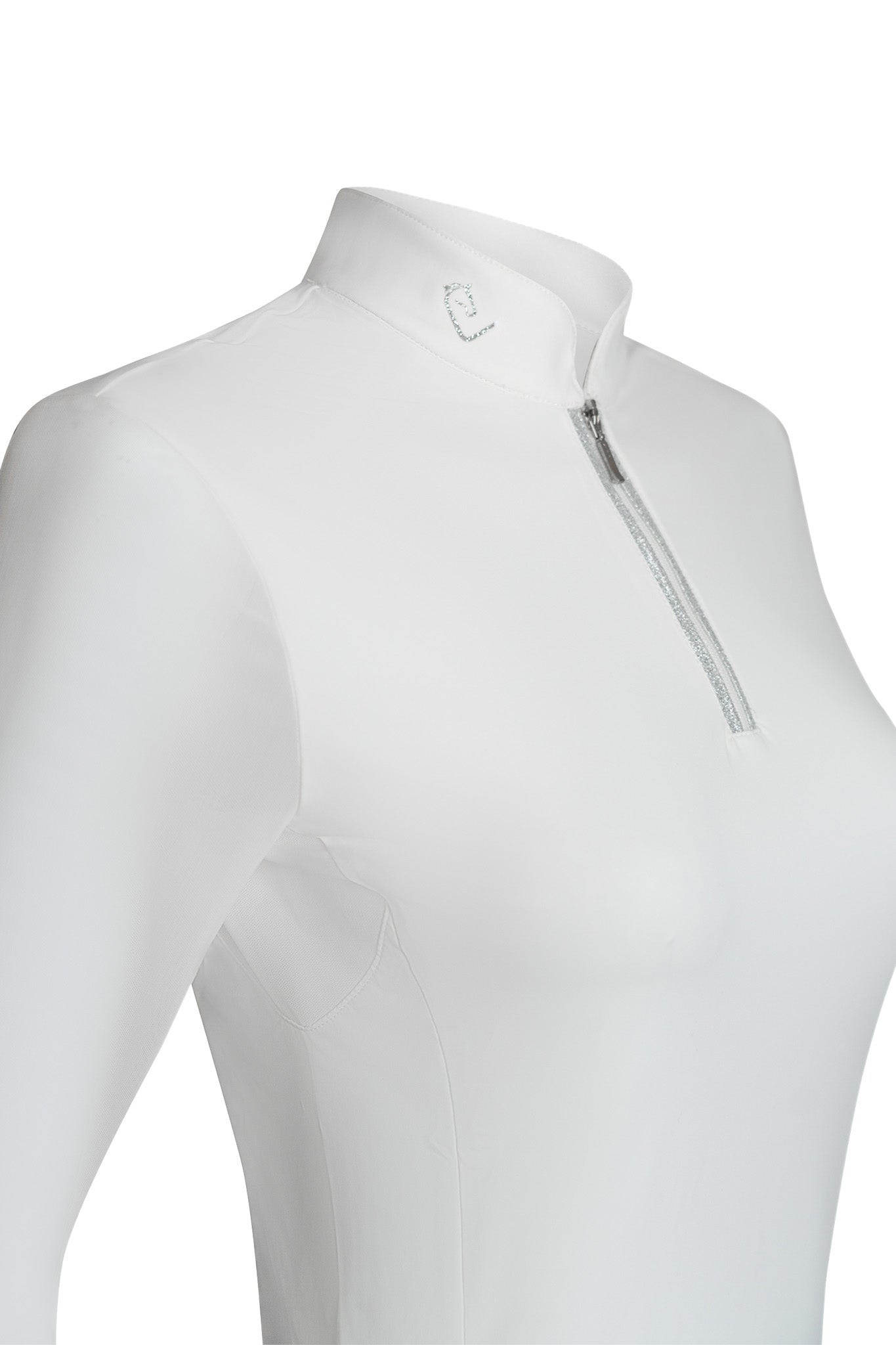 Balou Turniershirt Langarm Young Riders - Glitter Edition - White