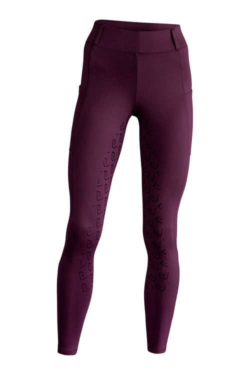 Chacco 2.0 - Leggings Young Riders Fullgrip - Burgundy