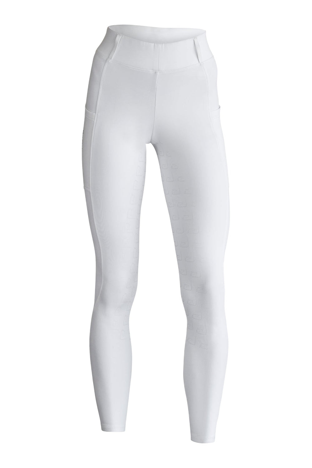 Chacco 2.0 - Turnier-Reitleggings Kniegrip - White Compression