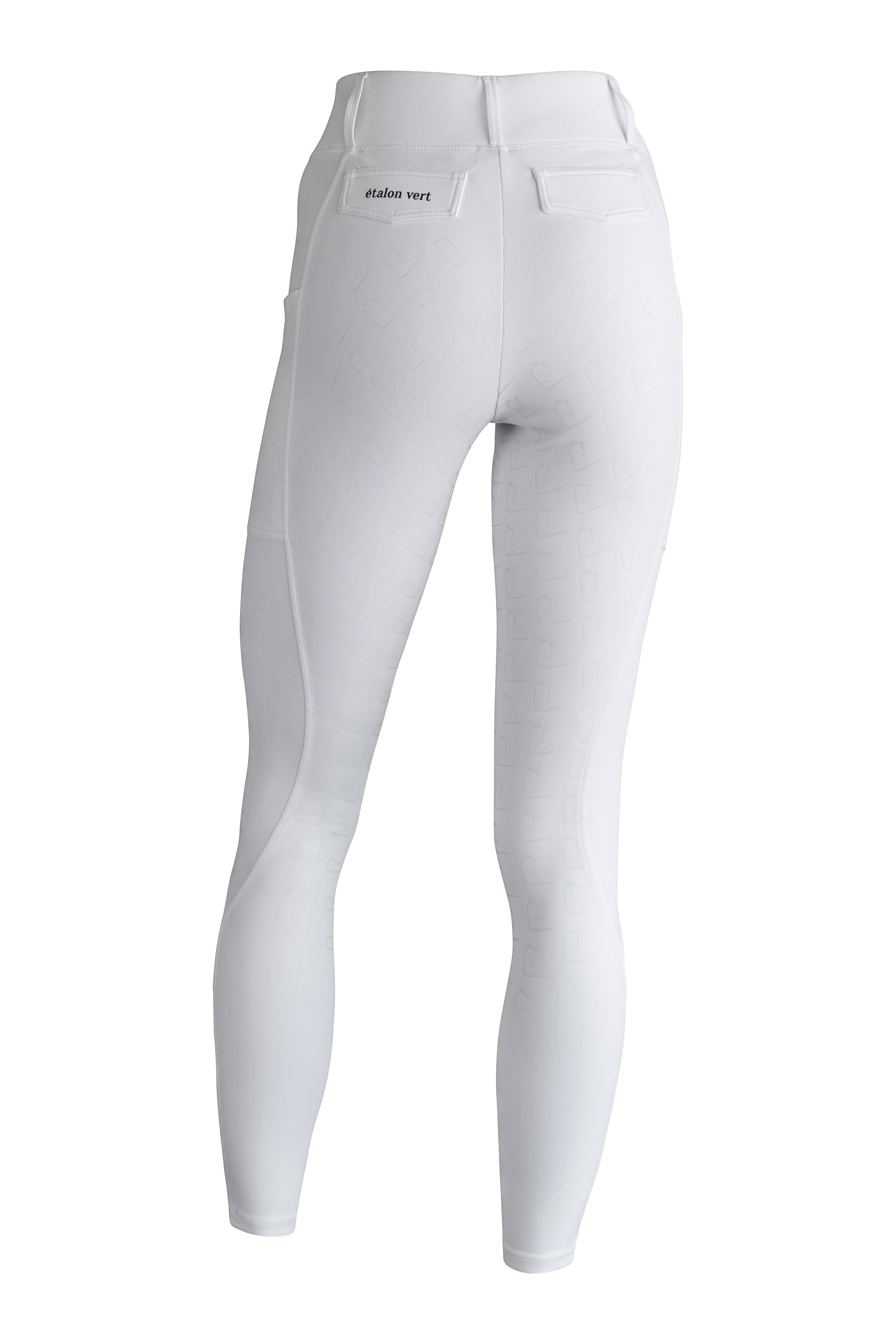Turnier-Reitleggings Kniegrip - White