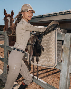 Schabracke Dressur - Beige Velvet