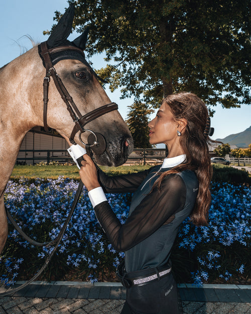 Balou Turniershirt Langarm - Glitter Edition - Navy