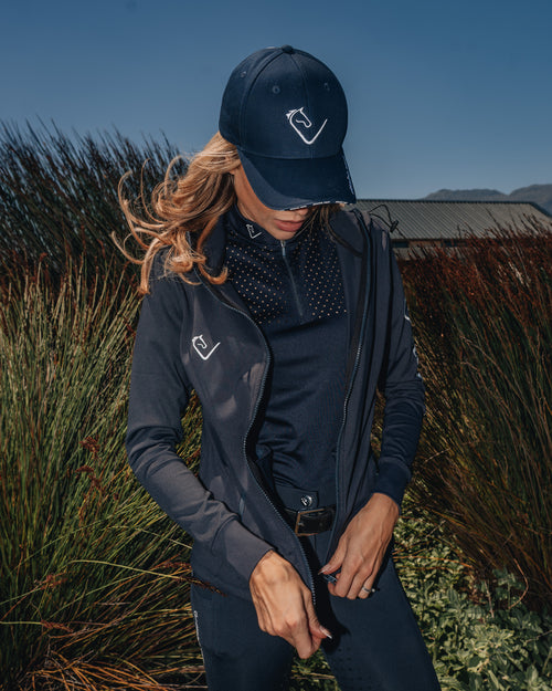 Heartbreaker Cap mit Logo Streifen - Navy