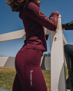 Chacco 2.0 - Leggings Fullgrip - Burgundy