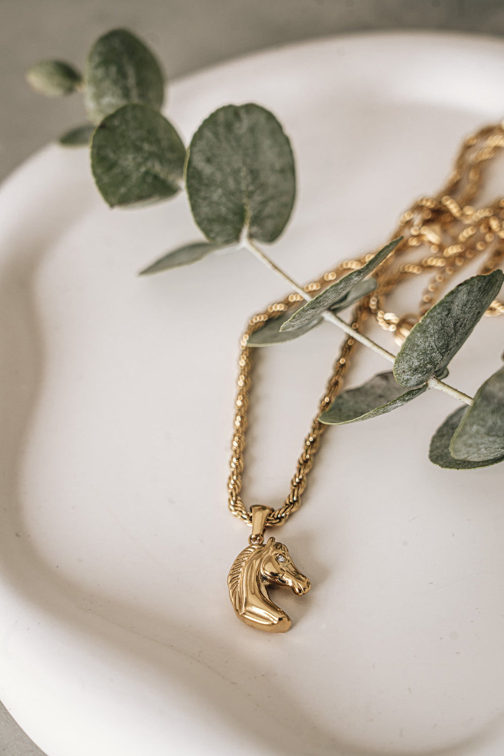 Necklace - Horse - Gold
