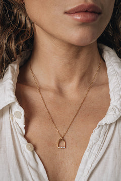 Halskette - Steigbügel - Gold