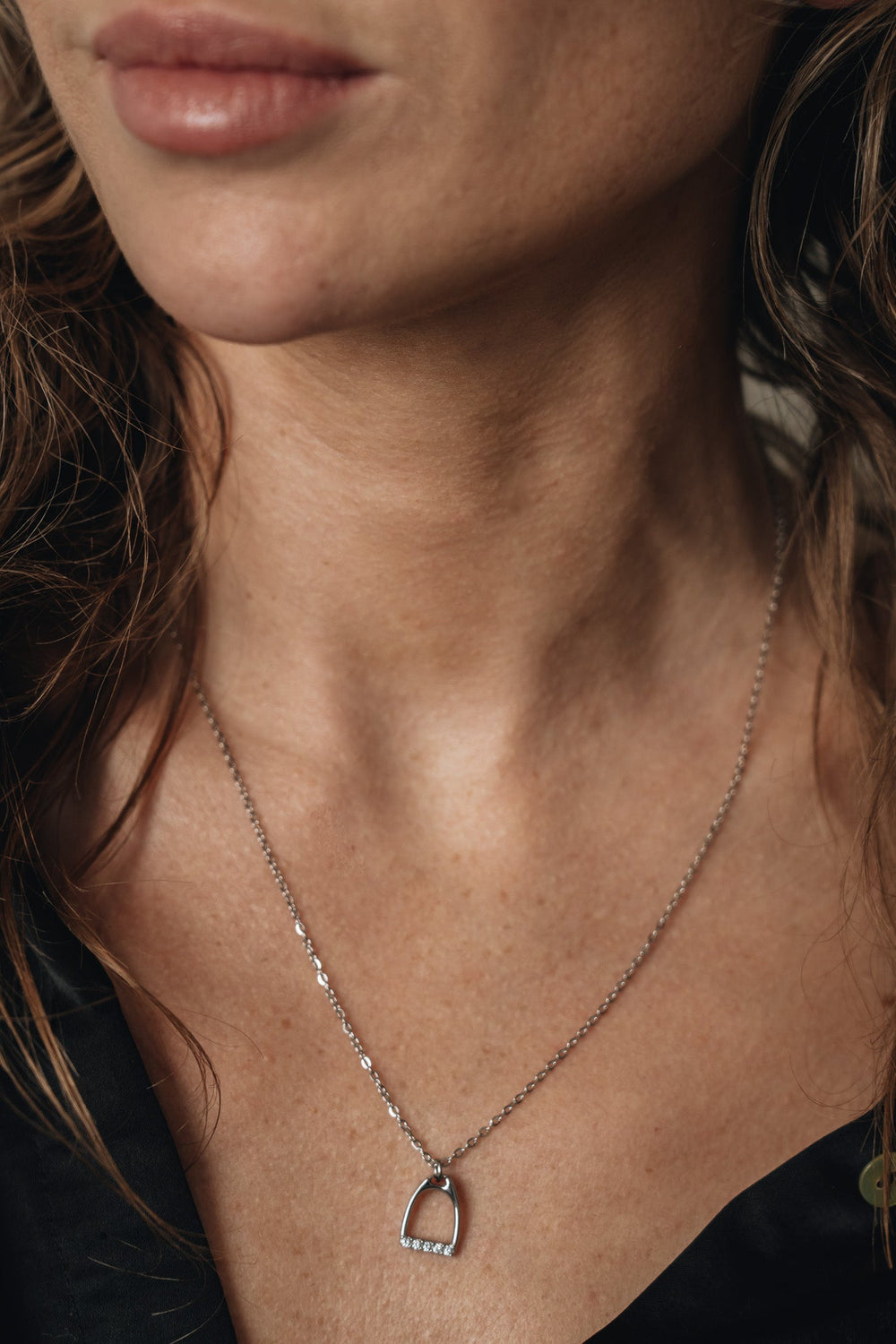 Necklace - Stirrup - Silver