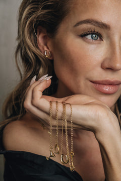 Halskette - Cocktail Glas - Gold