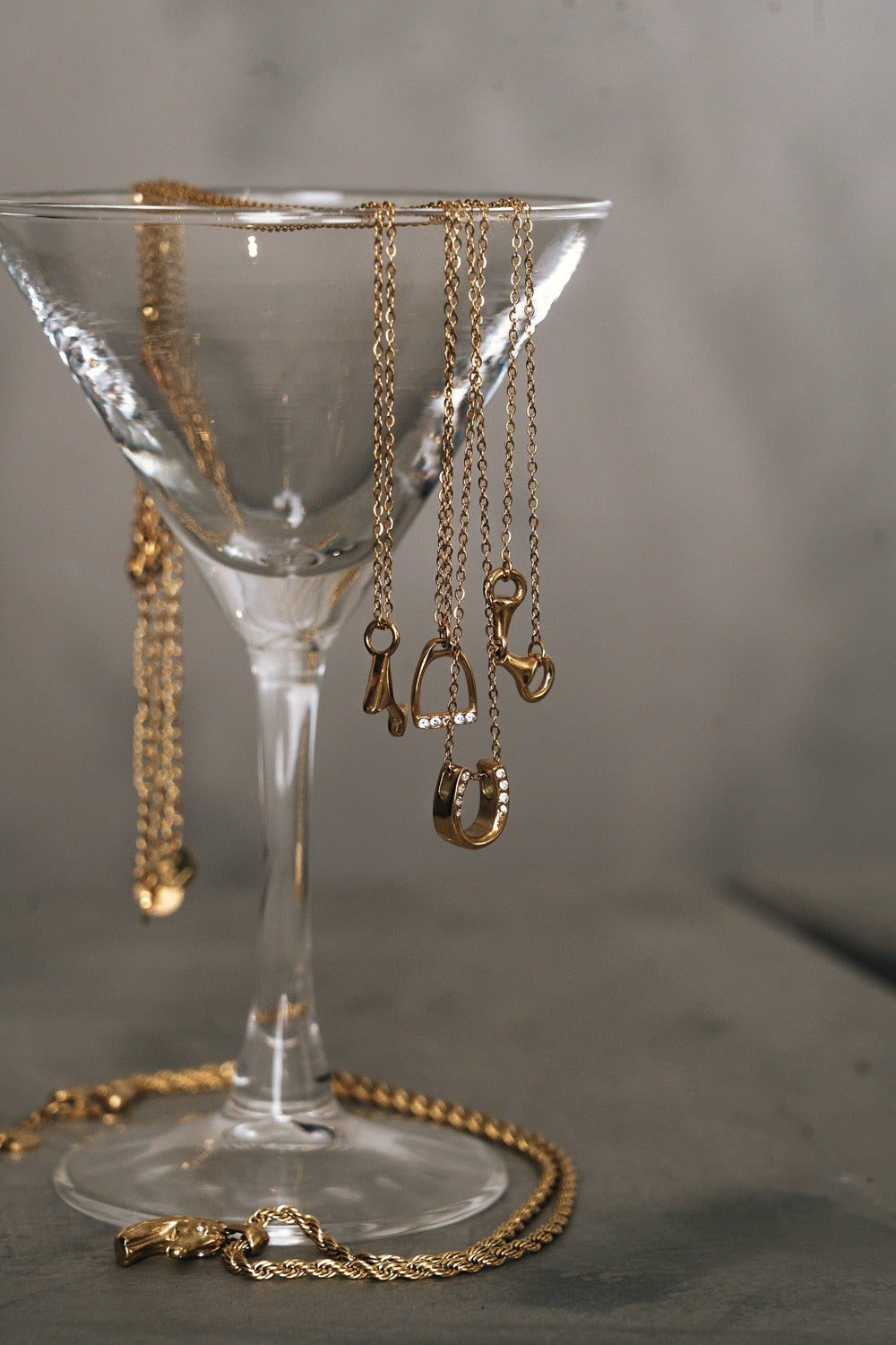 Necklace - Stirrup - Gold