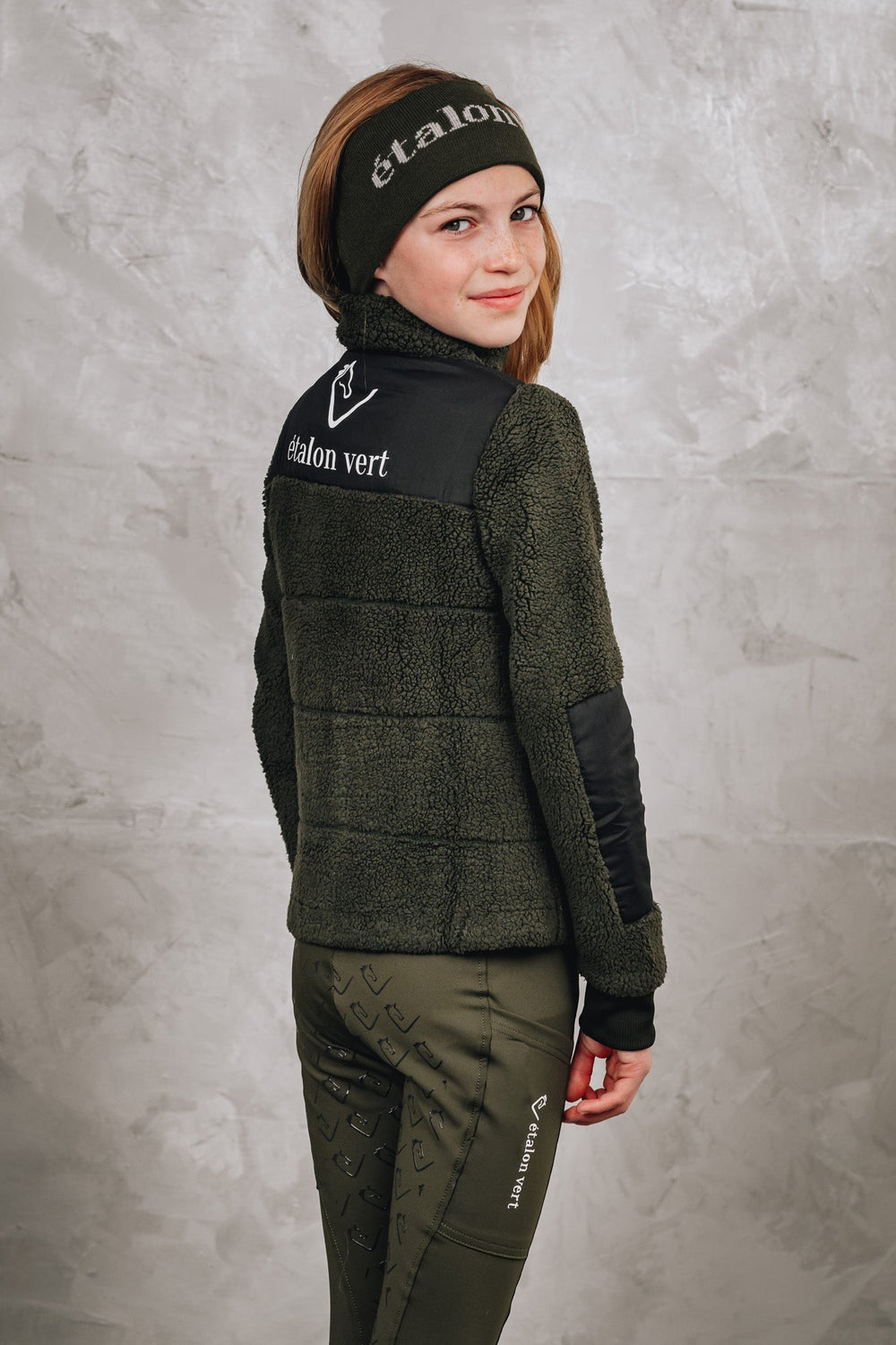 Valegro Young Riders Teddy Fleece Jacket - Olive
