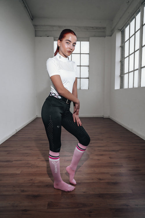 Funktionsshirt Star Gold Young Riders Kurzarm - White