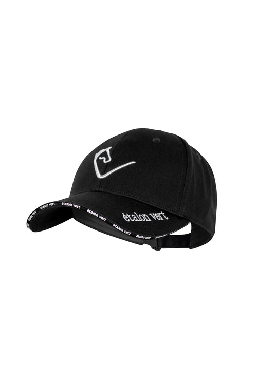 Heartbreaker Cap mit Logo Streifen - Black