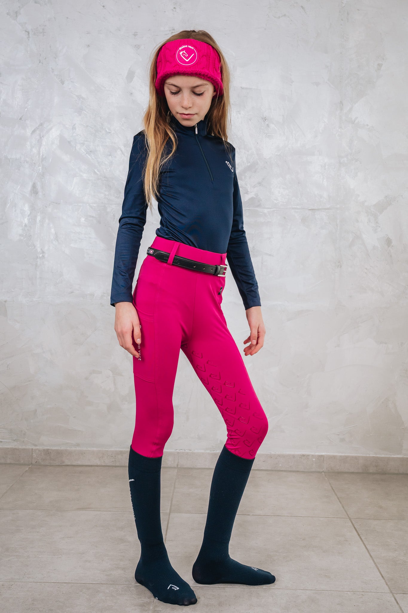 Chacco 2.0 - Leggings Young Riders Fullgrip - Very Berry