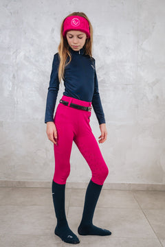 Chacco 2.0 - Leggings Young Riders Fullgrip - Very Berry