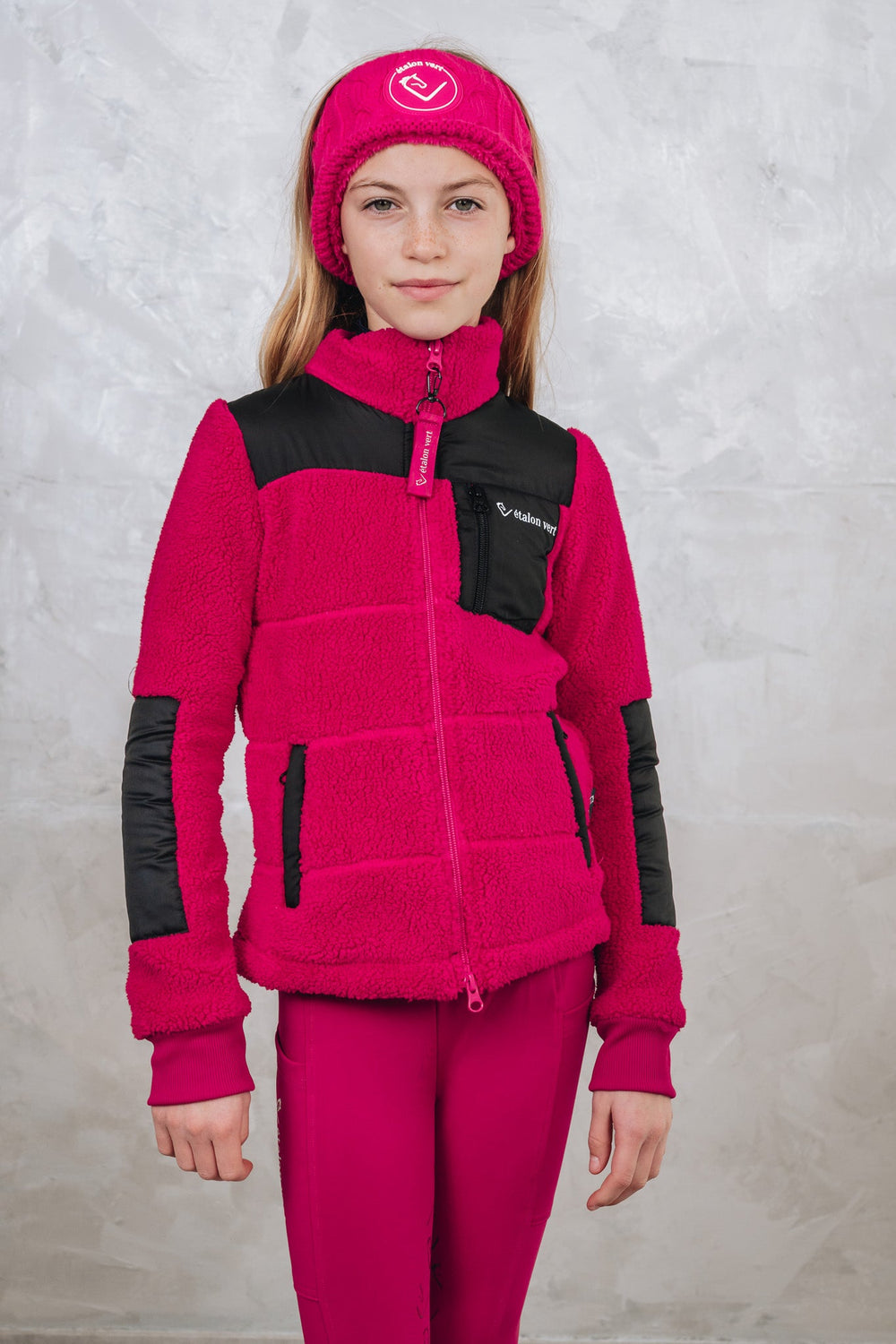 Valegro Young Riders Teddy Fleece - Very Berry