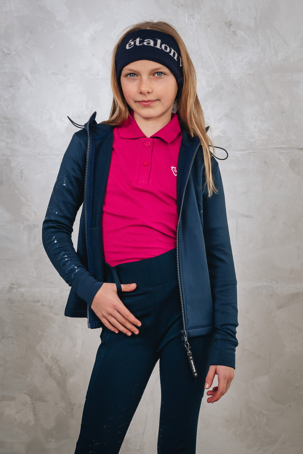Chacco 2.0 - Young Riders Full Grip Leggings - Navy