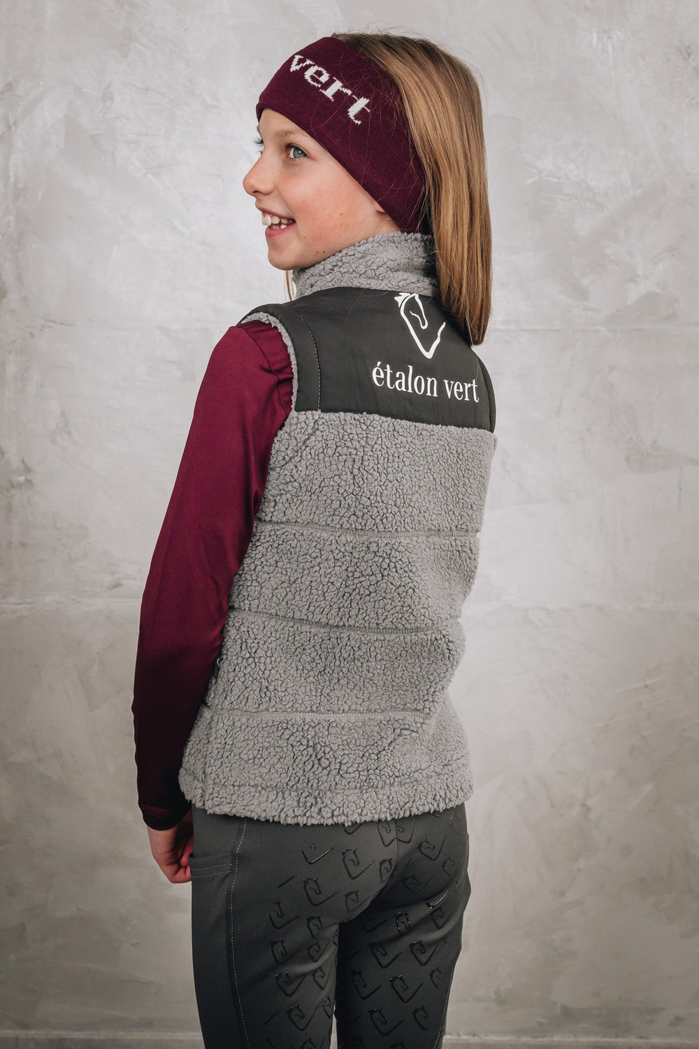 Teddy Fleece Vest Valegro Young Riders - Grey