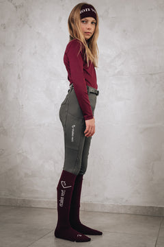 Chacco 2.0 - Leggings Young Riders Fullgrip - Grey